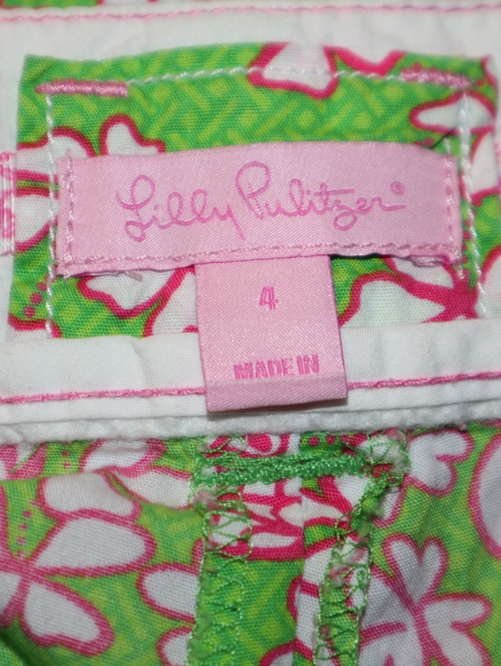 Lilly Pulitzer "Dream Weaver" print or butterfly print cropped pants . Size 4 - Picture 10 of 11